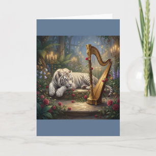 White Tiger & Golden Harp Card