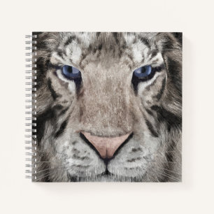 White Tiger Head  Notebook