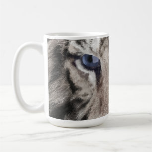 White Tiger Head Wildlife Aesthetic Coffee Mug
