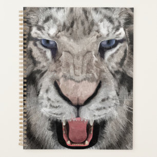 White Tiger Head Wildlife Aesthetic Planner
