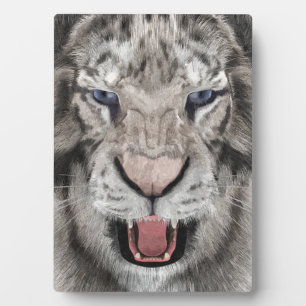 White Tiger Head Wildlife Aesthetic Plaque