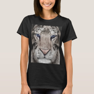 White Tiger Head Wildlife Aesthetic T-Shirt