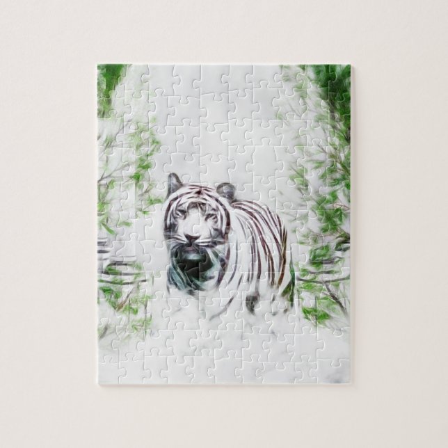 White tiger jigsaw puzzle (Vertical)