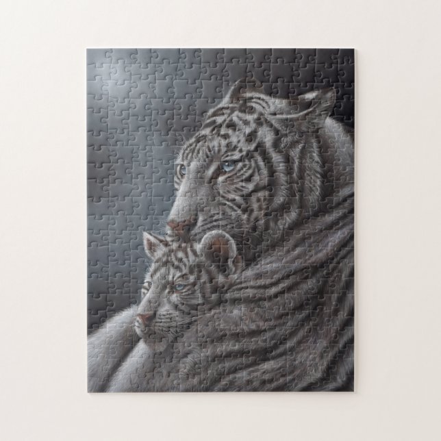 White Tiger Jigsaw Puzzle (Vertical)