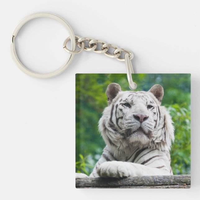White Tiger key chain (Front)