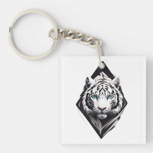 White Tiger Key Ring