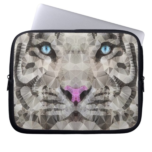 white tiger laptop sleeve (Front)