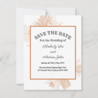 White Tiger Lilies Orange Blush Save The Date