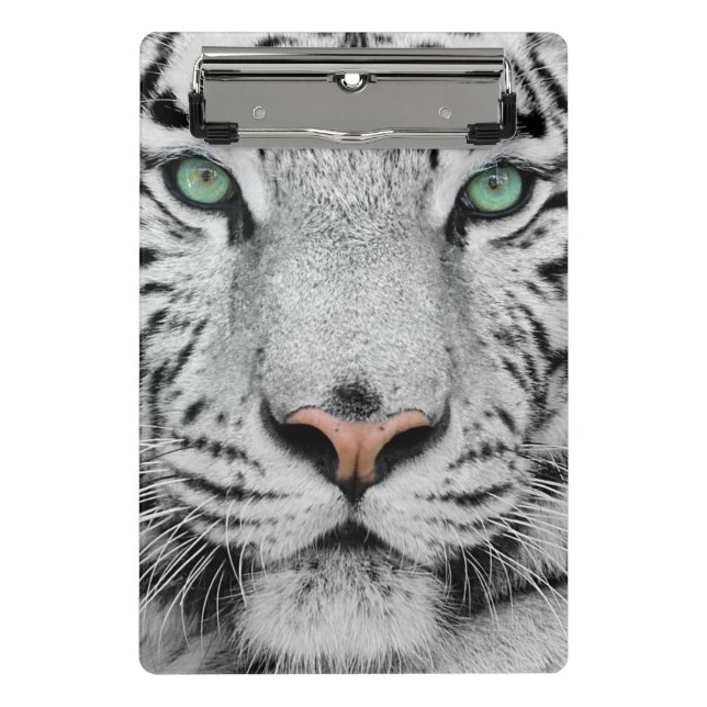 White Tiger Mini Clipboard (Front)