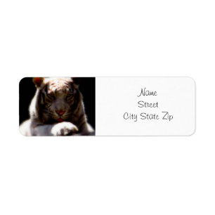 White Tiger Mirage Return Address Label