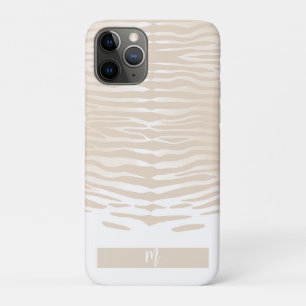 White Tiger Monogram iPhone 11 Pro Case