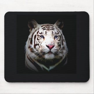 White Tiger Mouse Pad