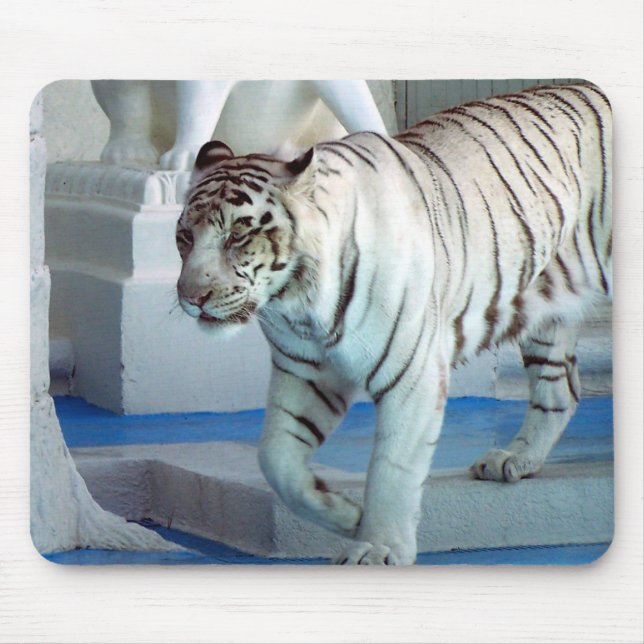 White Tiger Mouse Pad (Front)