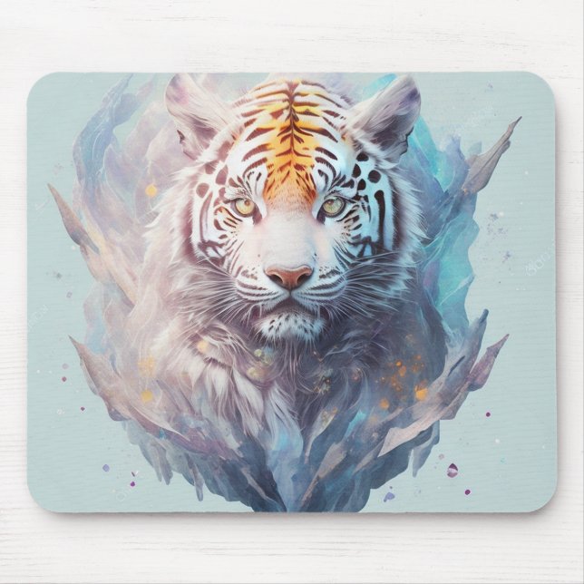 "White Tiger" Mouse Pad (Front)