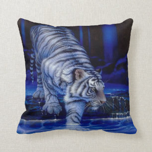 White Tiger Pillow