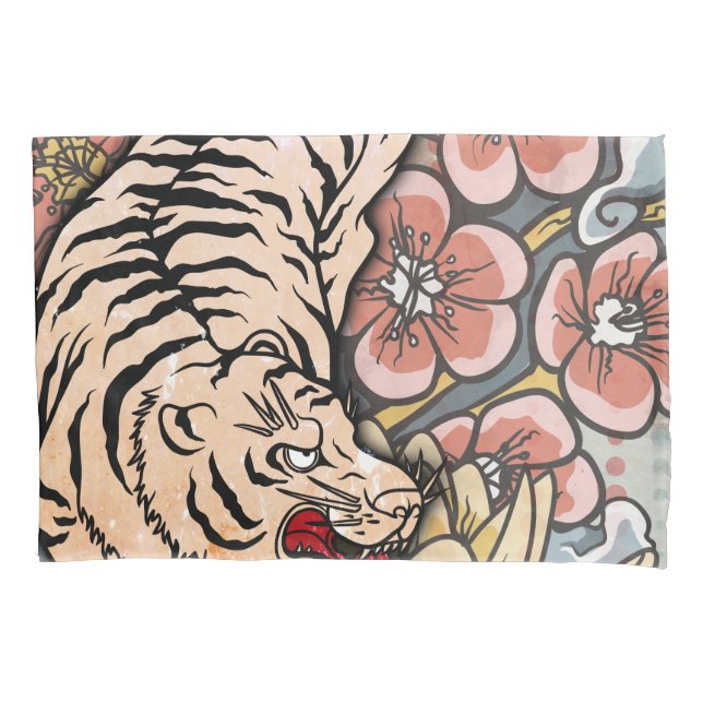 White Tiger Pillowcase (Front)