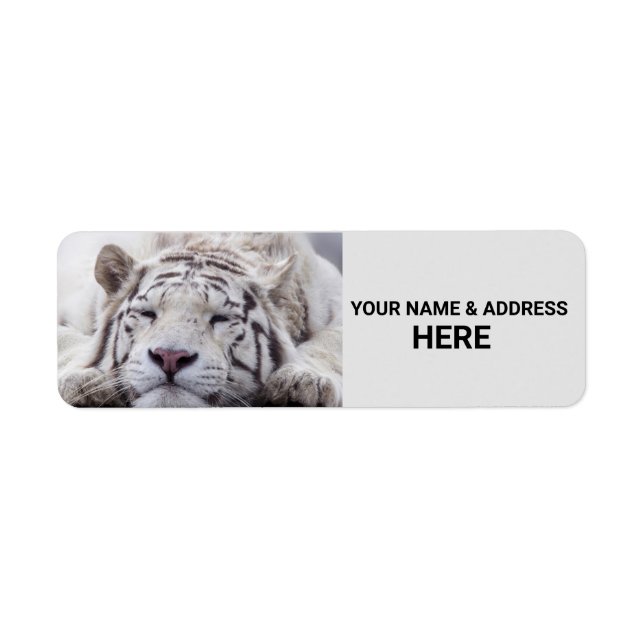 WHITE TIGER RETURN ADDRESS LABELS (Front)