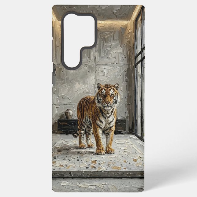 White Tiger Samsung Case – Fine‑Art WildArchetypes (Back)