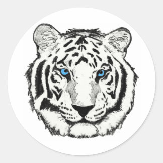 White tiger sticker