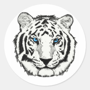 White Tiger Sticker