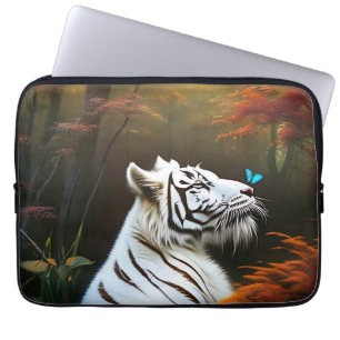 White Tiger Those Loving Moments, Laptop Sleeve
