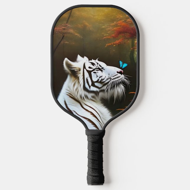 White Tiger Those Loving Moments Pickleball Paddle (Front)