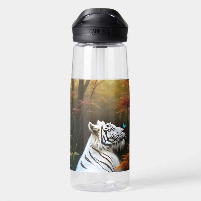 White Tiger Those Loving Moments,  Water Bottle (Back)