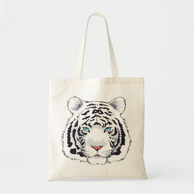 White Tiger Tote Bag (Front)