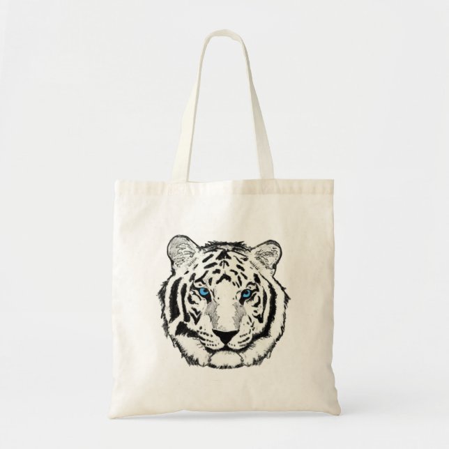 White Tiger tote Bag (Front)