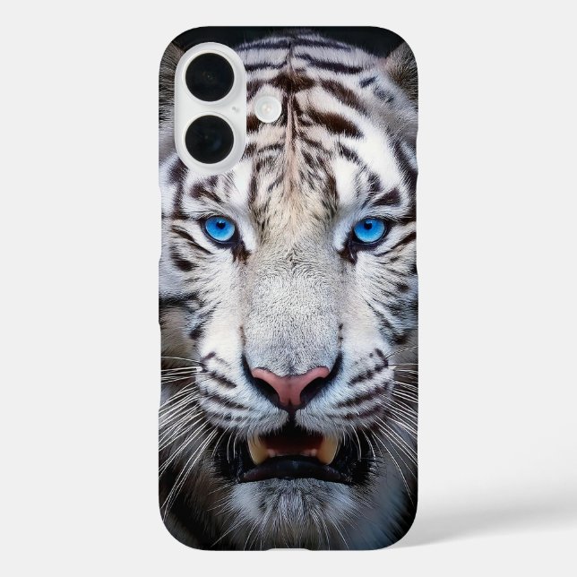White Tiger with Blue Eyes Case-Mate iPhone Case (Back)