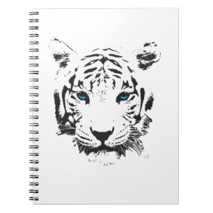 White Tiger with Blue Eyes Notebook
