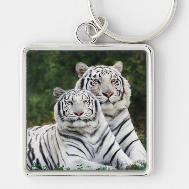 White Tigers Key Ring (Front)