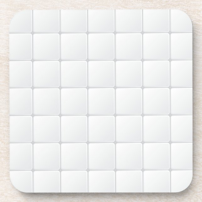 White tile coaster (Front)