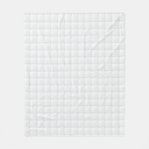 White tile fleece blanket