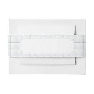White tile invitation belly band