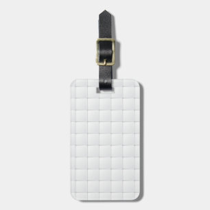White tile luggage tag