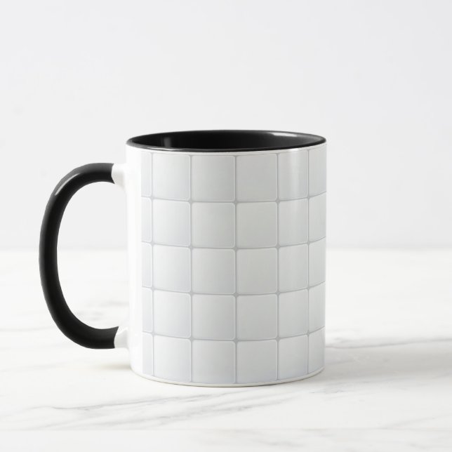 White tile mug (Left)
