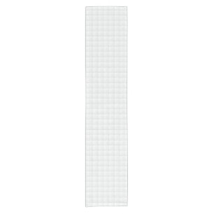 White tile short table runner
