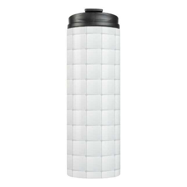 White tile thermal tumbler (Front)