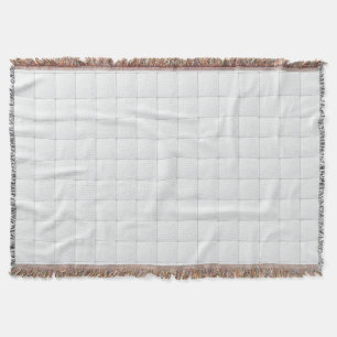White tile throw blanket