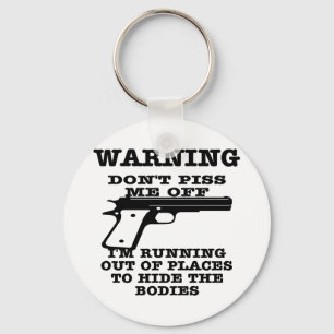 White To Hide The Bodies Key Ring