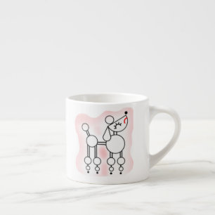 White Toy Poodle Espresso Cup