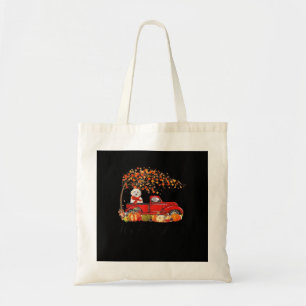White Toy Poodle It’s Fall Y’all Pumpkin Fall  Tote Bag