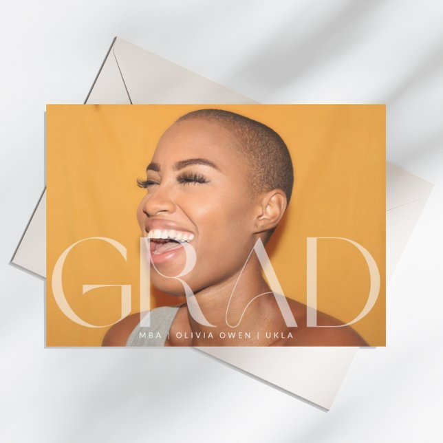 White Transparent Modern Photo Text Grad 2025 Announcement (Creator Uploaded)