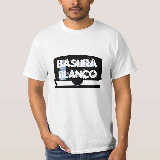 White Trash ~ Basura Blanco ~ Camp Travel Trailer T-Shirt (Front)