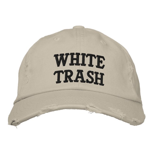 White Trash Embroidered Hat (Front)