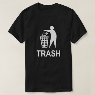 White Trash Party Garbage Can Pail Bin Recycle T-Shirt