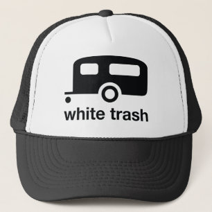 White Trash trailer icon - trailer park Trucker Hat