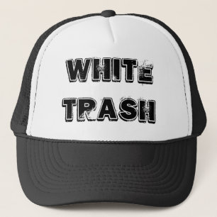 WHITE TRASH TRUCKER HAT