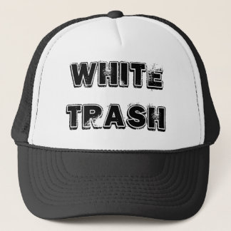 WHITE TRASH TRUCKER HAT